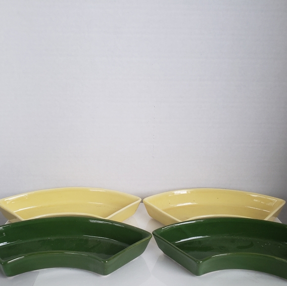 Green and Yellow Ceramic Serving Dish Set - Picture 6 of 6